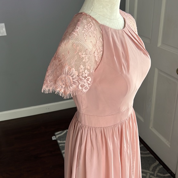 JJ’s House Floor Length Dusty Rose Maxi Dress - Picture 4 of 9